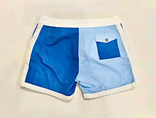 Load image into Gallery viewer, The Sungodz Summer 25 Surf Trunk - Blue on Blue - Made in Italy!