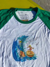 Load image into Gallery viewer, The Sungodz x Hamburger Hut, "Surfing Burger" 3/4 sleeve raglan shirt