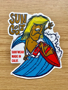 Sungodz Surfer Dude Sticker