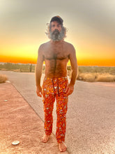 Load image into Gallery viewer, The Sungodz "World" custom printed Jam Pant in Tangerine.