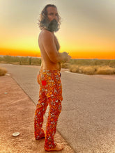 Load image into Gallery viewer, The New custom printed, Sungodz "World" Jam Pant in the Beachcomber brown colorway.