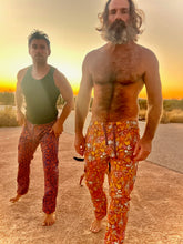 Load image into Gallery viewer, The New custom printed, Sungodz "World" Jam Pant in the Beachcomber brown colorway.