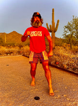 Load image into Gallery viewer, The Sungodz "World" Walkshort - in Two-Tone, Amalfi Blue with Tangerine Pockets.