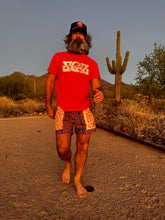 Load image into Gallery viewer, The Sungodz "World" Walkshort - in Two-Tone, Amalfi Blue with Tangerine Pockets.