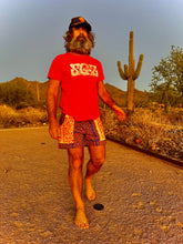 Load image into Gallery viewer, The Sungodz "World" Walkshort - in Two-Tone, Amalfi Blue with Tangerine Pockets.