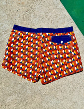Load image into Gallery viewer, The Sungodz Pool Swim Short, in Geometric print.