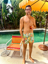 Load image into Gallery viewer, The Sungodz Pool Swim Short in Green Floral.