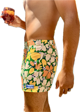 Load image into Gallery viewer, The Sungodz Pool Swim Short in Green Floral.