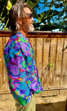 Load image into Gallery viewer, The Sungodz Kimono Smokin' Jacket - in the Mar'Meadow Green Colorway.