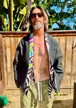 Load image into Gallery viewer, The Sungodz Kimono Smokin' Jacket - in Zebra Colorway.