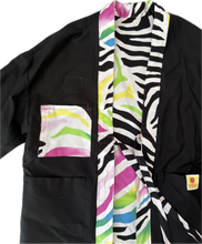 Load image into Gallery viewer, The Sungodz Kimono Smokin' Jacket - in Zebra Colorway.