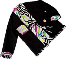 Load image into Gallery viewer, The Sungodz Kimono Smokin' Jacket - in Zebra Colorway.