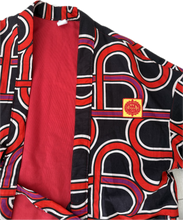 Load image into Gallery viewer, The Sungodz Kimono Smokin' Jacket - in the Shogun Red Colorway.