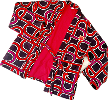 Load image into Gallery viewer, The Sungodz Kimono Smokin' Jacket - in the Shogun Red Colorway.