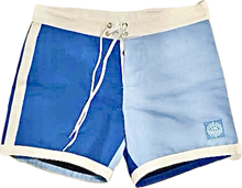 Load image into Gallery viewer, The Sungodz Summer 25 Surf Trunk - Blue on Blue - Made in Italy!