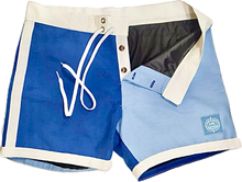 Load image into Gallery viewer, The Sungodz Summer 25 Surf Trunk - Blue on Blue - Made in Italy!