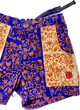 Load image into Gallery viewer, The Sungodz "World" Walkshort - in Two-Tone, Amalfi Blue with Tangerine Pockets.
