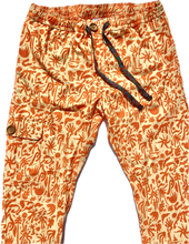 Load image into Gallery viewer, The Sungodz "World" custom printed Jam Pant in Tangerine.