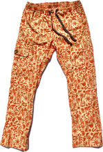 Load image into Gallery viewer, The Sungodz "World" custom printed Jam Pant in Tangerine.