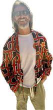Load image into Gallery viewer, The Sungodz Kimono Smokin' Jacket - in the Shogun Red Colorway.