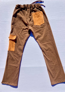 Sungodz 23 Crusier Beach Jam Pant in Driftwood Brown with Tangerine Pockets