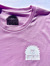 Load image into Gallery viewer, Sungodz &#39;Try Slow&#39; unisex T-shirt in Lilac.
