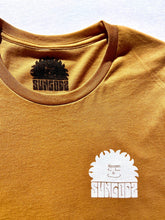 Load image into Gallery viewer, Sungodz 'Try Slow' unisex T-shirt in Toast Tan.