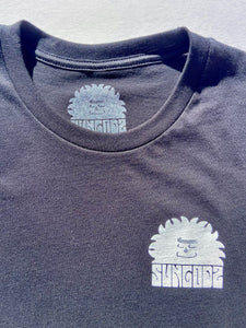 Sungodz 'Try Slow' unisex T-shirt in Vintage Black
