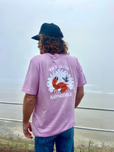 Load image into Gallery viewer, Sungodz 'Try Slow' unisex T-shirt in Lilac.