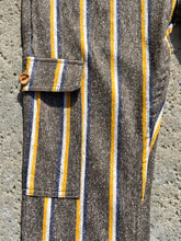 Load image into Gallery viewer, Stripped Japanese Flannel Winter Warm Cruiser Pant
