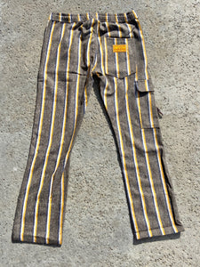 Stripped Japanese Flannel Winter Warm Cruiser Pant