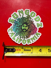 Load image into Gallery viewer, Sungodz SeaGod 4" inch clear back sticker, green
