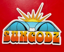 Load image into Gallery viewer, Sungodz Wave sticker, 5 inch clear back sticker
