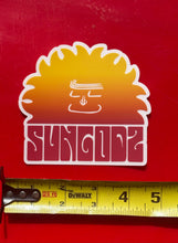 Load image into Gallery viewer, Sungodz Fiesta Sun 5 inch clear back sticker
