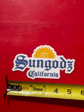 Load image into Gallery viewer, Sungodz Coronafornia 5 inch clear back sticker
