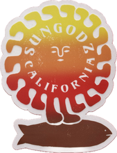 Load image into Gallery viewer, Sungodz Rider Sun , 5 inch die cut sticker
