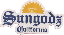 Load image into Gallery viewer, Sungodz Coronafornia 5 inch clear back sticker
