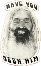 Load image into Gallery viewer, “Have You Seen Him” John Peck Sticker, 5" inch tall die-cut sticker
