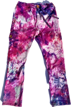 Load image into Gallery viewer, Purple Haze Tie Dye Pants in 100 % Organic Italian Cotton, Size Large 32&quot;-34&quot;
