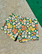 Load image into Gallery viewer, The Sungodz Pool Swim Short in Green Floral.
