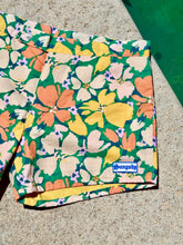 Load image into Gallery viewer, The Sungodz Pool Swim Short in Green Floral.
