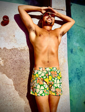 Load image into Gallery viewer, The Sungodz Pool Swim Short in Green Floral.
