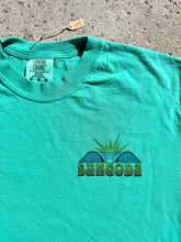 Load image into Gallery viewer, The Sungodz "Burt Stackerach" Wave Tee in Sea Green.
