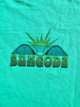 Load image into Gallery viewer, The Sungodz "Burt Stackerach" Wave Tee in Sea Green.
