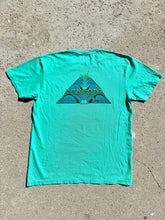 Load image into Gallery viewer, The Sungodz "Burt Stackerach" Wave Tee in Sea Green.

