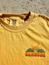 Load image into Gallery viewer, The Sungodz "Burt Stackerach" Wave Tee in Mustard Yellow.

