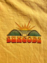 Load image into Gallery viewer, The Sungodz "Burt Stackerach" Wave Tee in Mustard Yellow.
