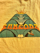 Load image into Gallery viewer, The Sungodz "Burt Stackerach" Wave Tee in Mustard Yellow.
