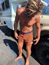 Load image into Gallery viewer, The Sungodz Pool Swim Short, in Geometric print.
