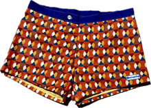 Load image into Gallery viewer, The Sungodz Pool Swim Short, in Geometric print.
